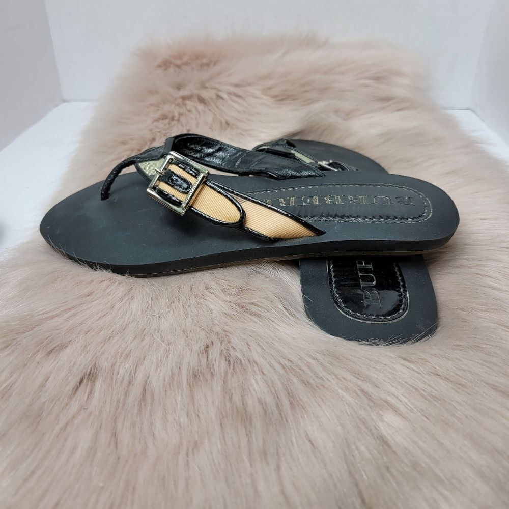 Burberry Nova Lancaster Flip Flop Womens Sandals Shoes Size 6.5 - Picture 5 of 8